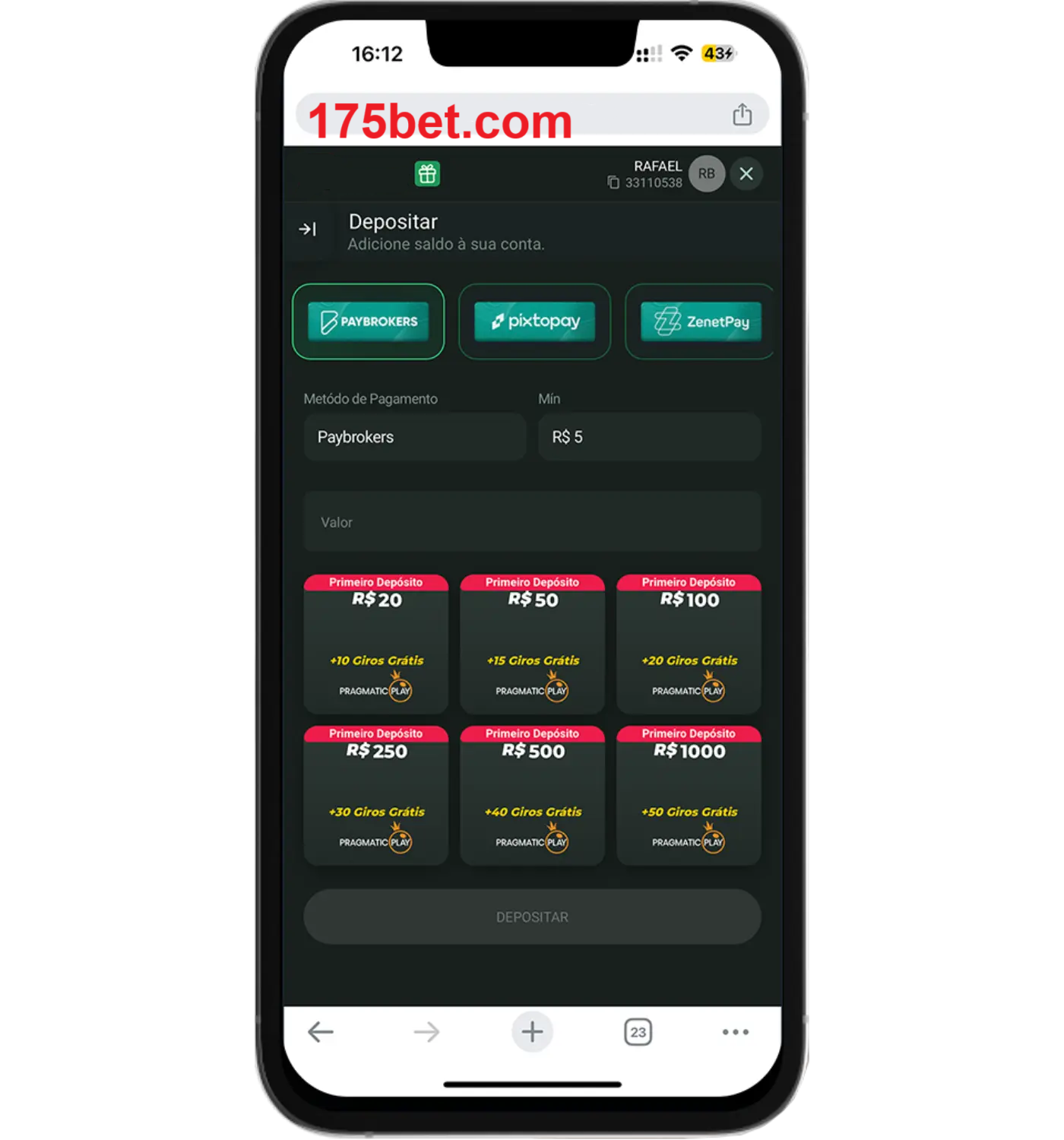 Baixe o aplicativo 175bet para jogar a qualquer momento